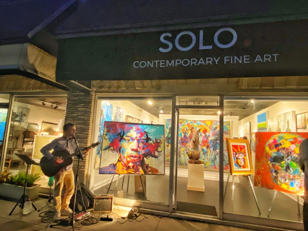 Solo Contemporary Tampa at night