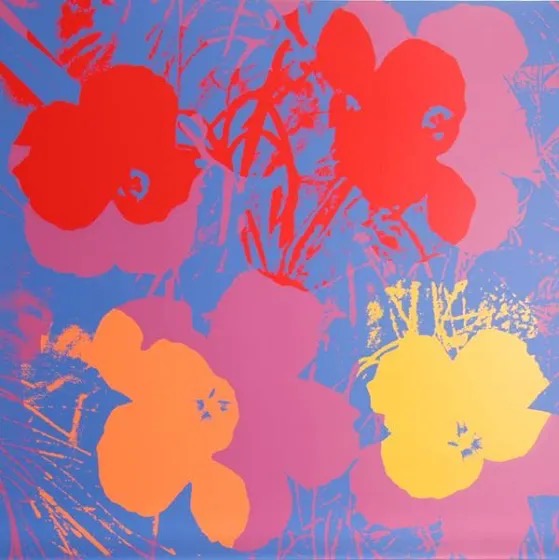 andywarhol abstract flowers